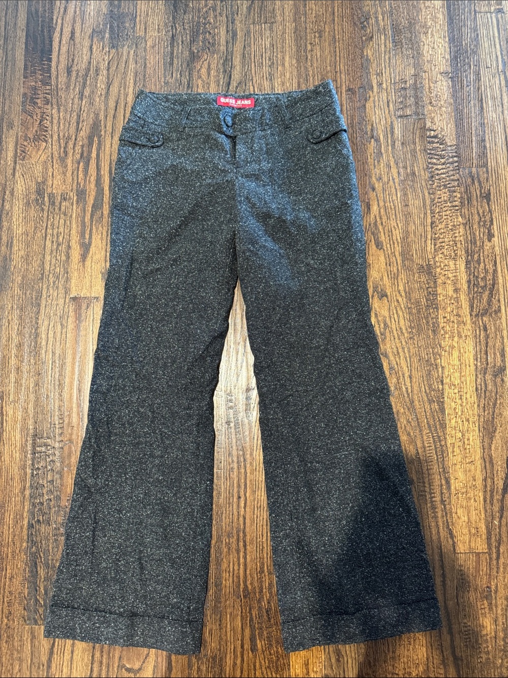 Guess Jeans Black Lined Trouser Pants